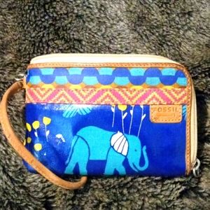 African vibes Fossil Wristlet clutch
